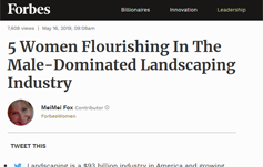 photo: 5 Women Flourishing In The Male-Dominated Landscaping Industry